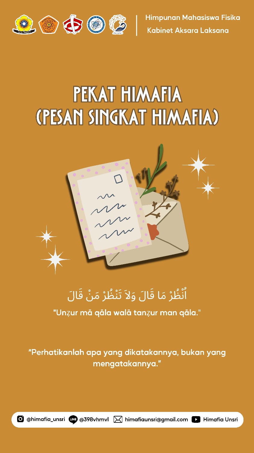 PESAN SINGKAT (PEKAT HIMAFIA)